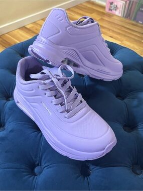 Lilac Platform Athletic Sneakers for Women - Unbranded